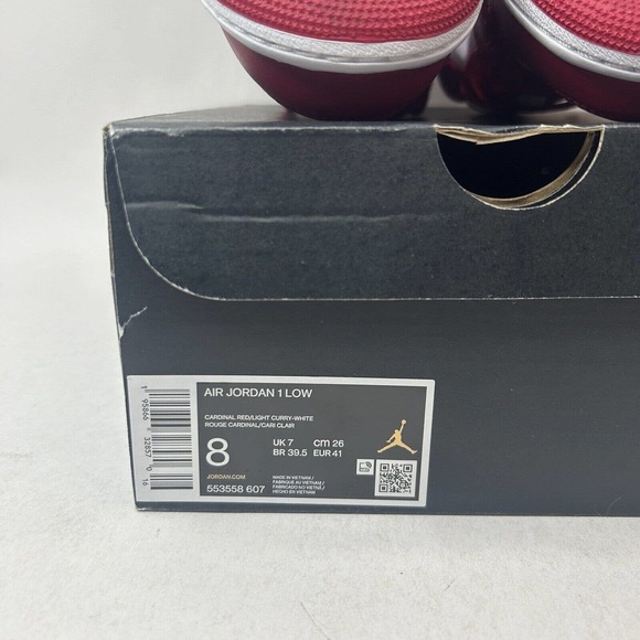 Nike Shoes Air Jordan 1 Retro Low “Cardinal Red” 2023 - Picture 8 of 8